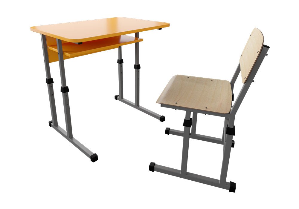  Купить Детские столики и столы Комплект для школьника "Классический" Металл-Дизайн