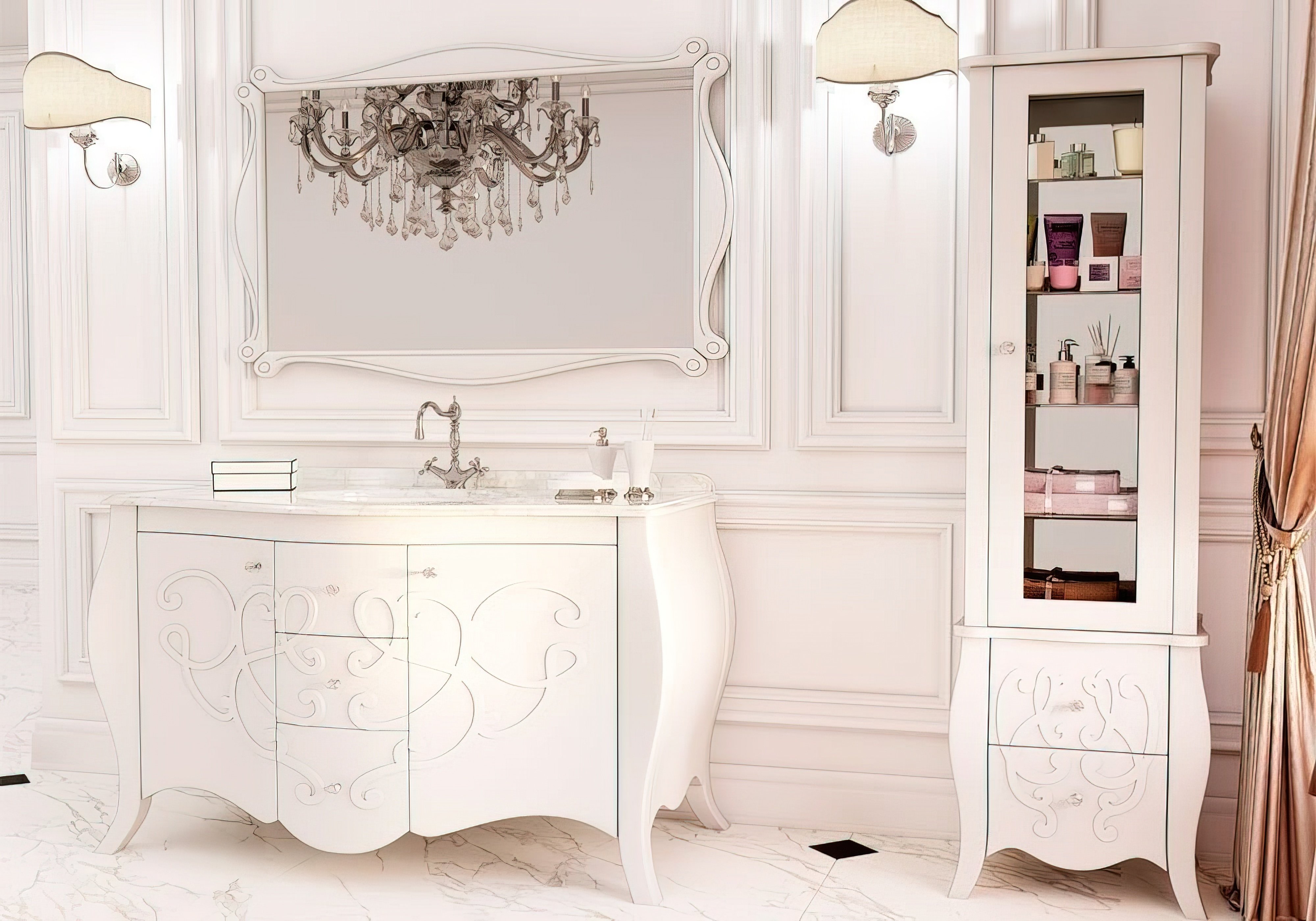  Купить Мебель для ванной комнаты Пенал для ванной "Bernarde" Marsan
