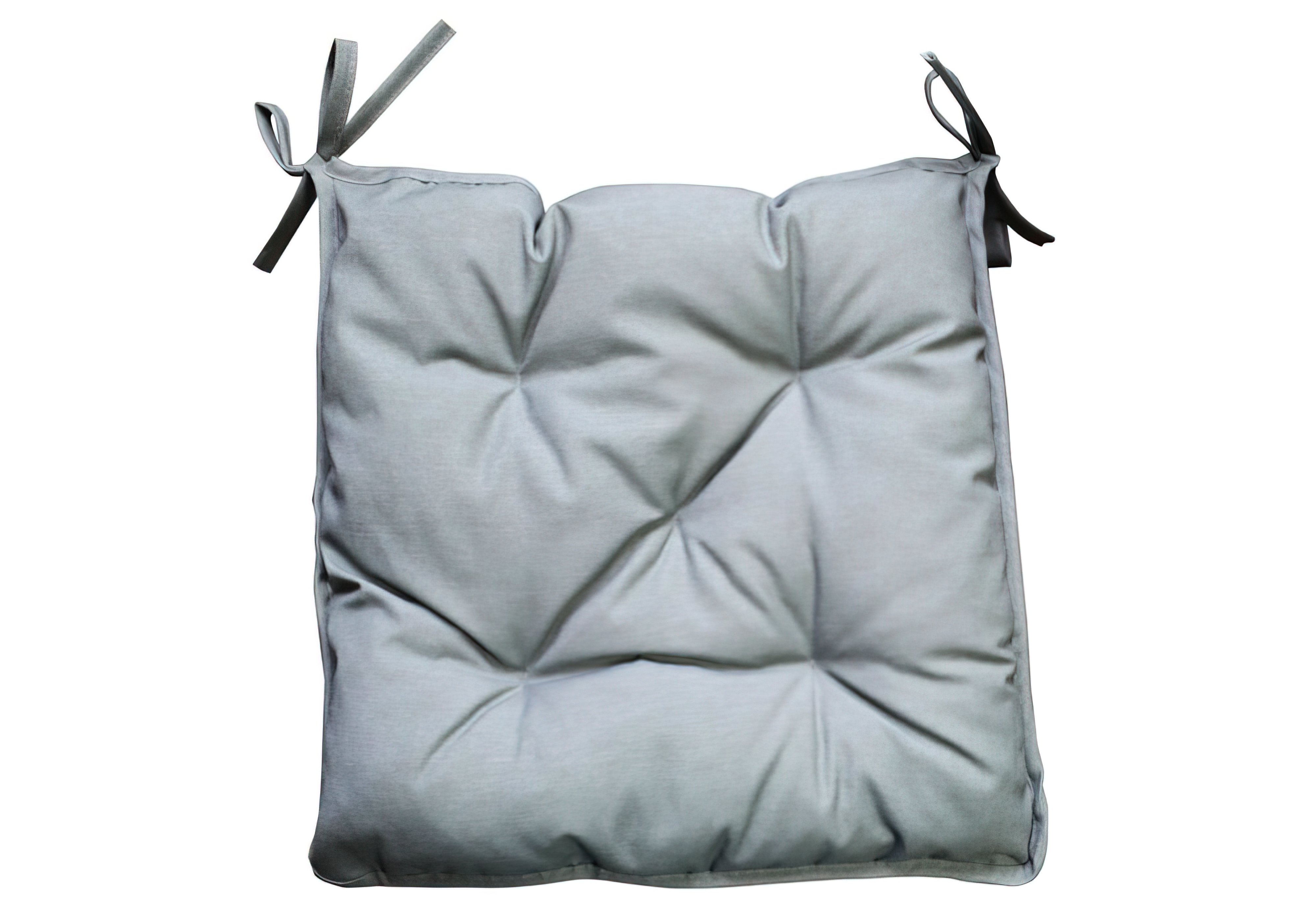 Декоративная подушка на стул "Uni Grey" Прованс