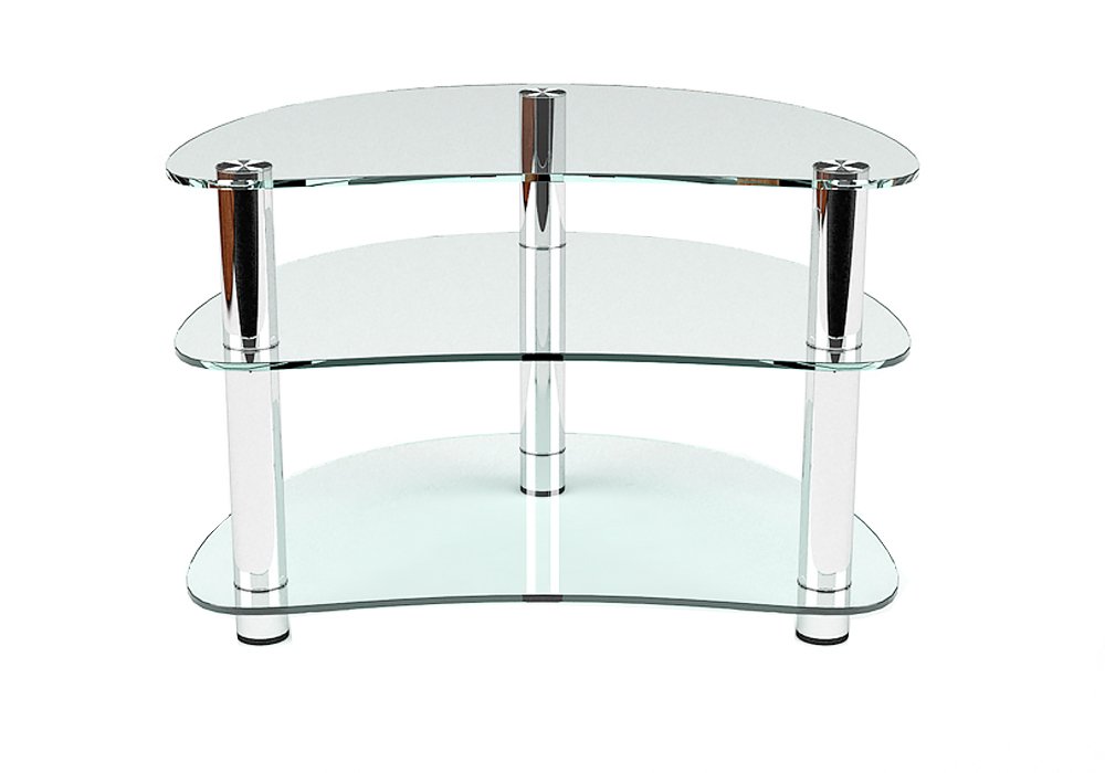  Недорого Тумби під телевізор  Тумба ТВ скляна "Озера 90" Діана 