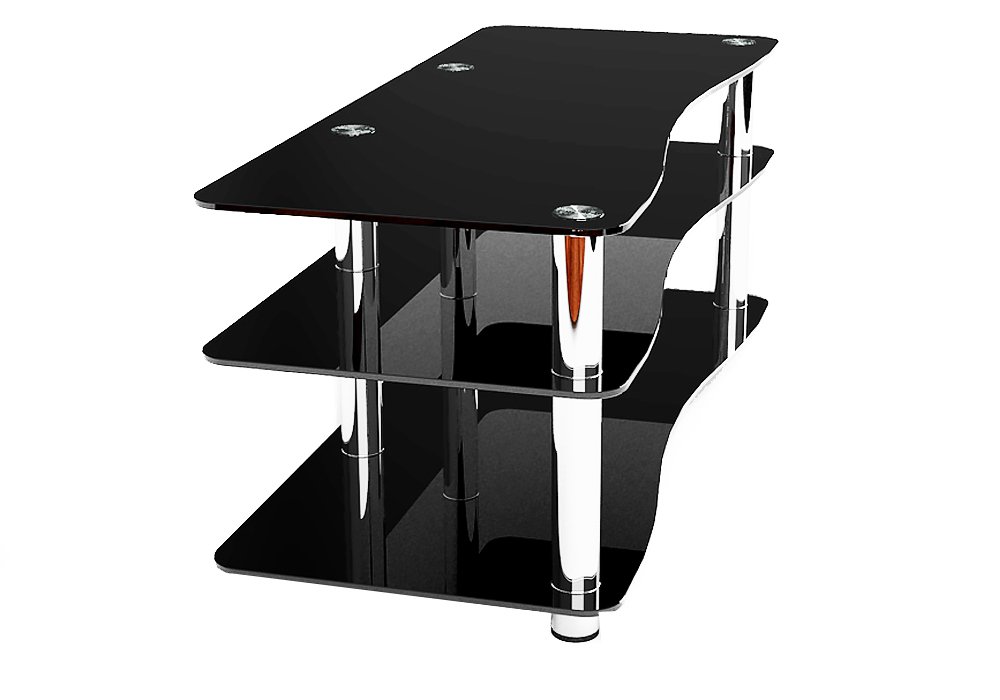 Купити Тумби під телевізор Тумба ТВ скляна "Лаура 130 +" Діана