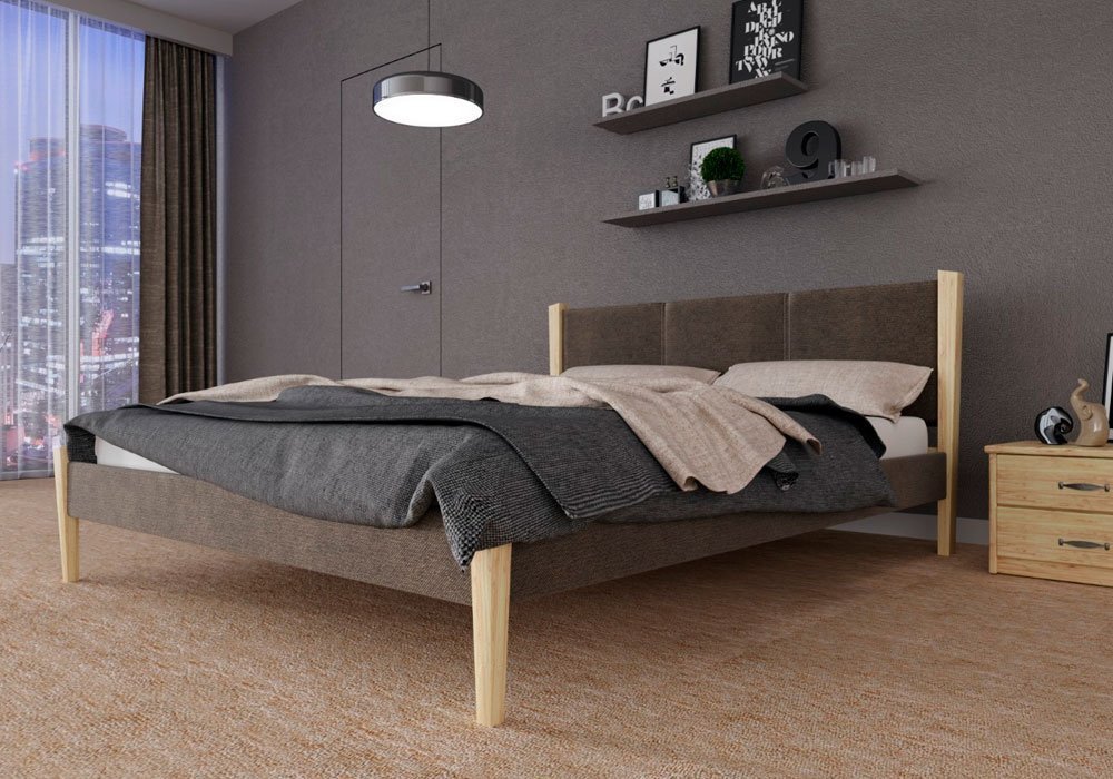  Купити Дерев'яні ліжка Ліжко "Сеул" 140х190 Червоногвардійський ДОК