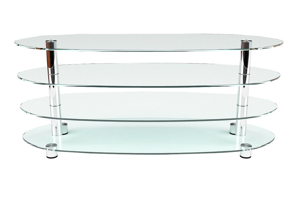 Недорого Тумби під телевізор Тумба ТВ скляна "Юнона 130" Діана