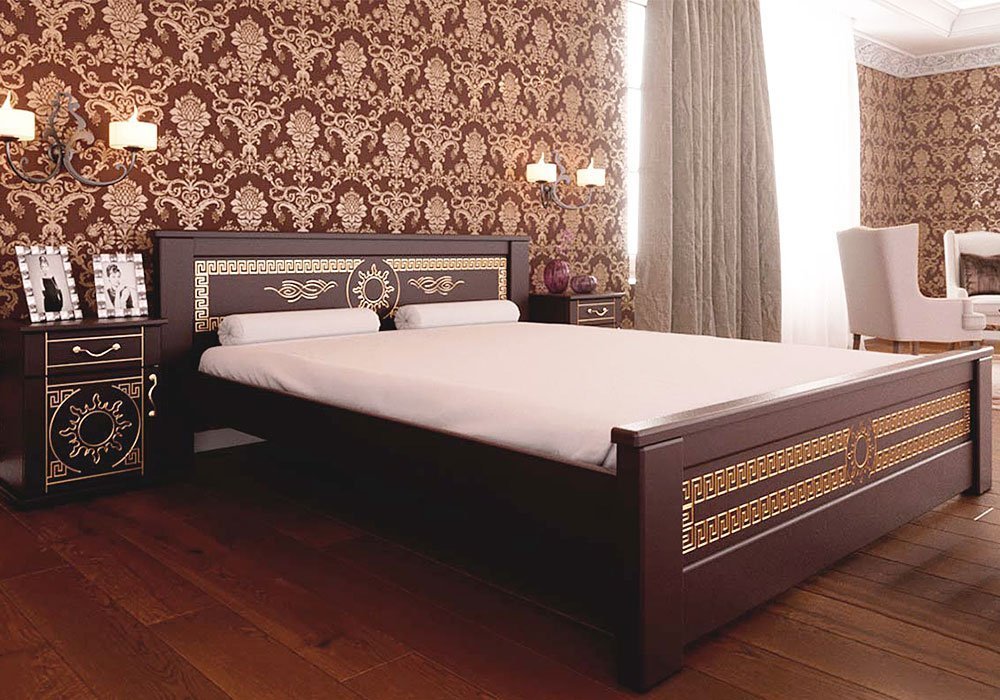  Купити Дерев'яні ліжка Ліжко "Еліт" 90х190 Червоногвардійський ДОК