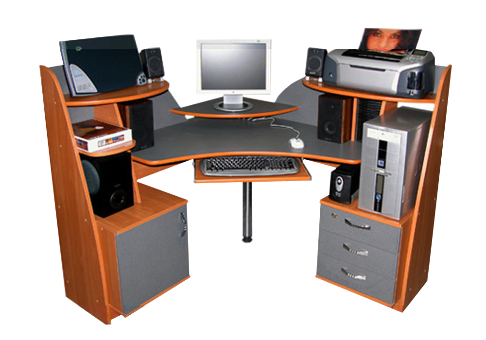 Кутовий комп'ютерний стіл "Дельта" Ніка-Меблі