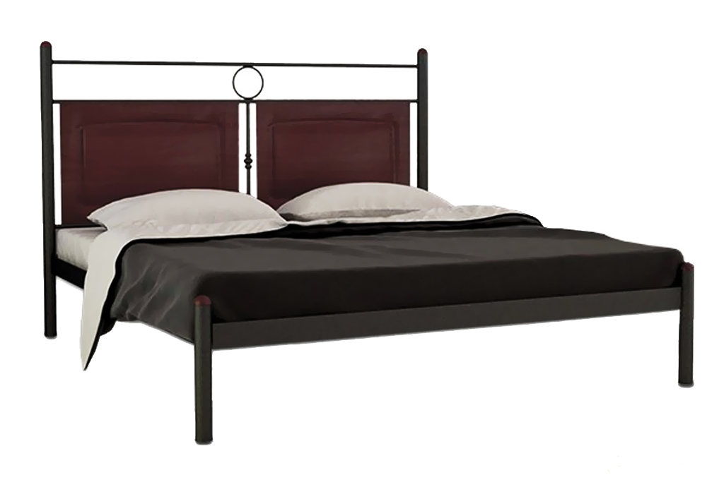 Металева односпальне ліжко "Ніколь 80х190" Метал-Дизайн