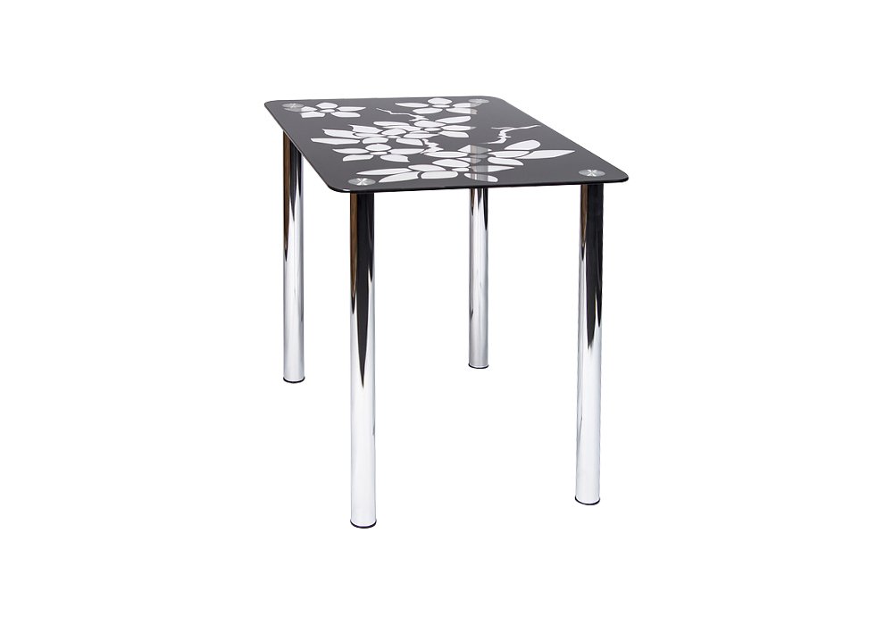  Недорого Кухонные столы Стол обеденный стеклянный "Цветение 91" Диана