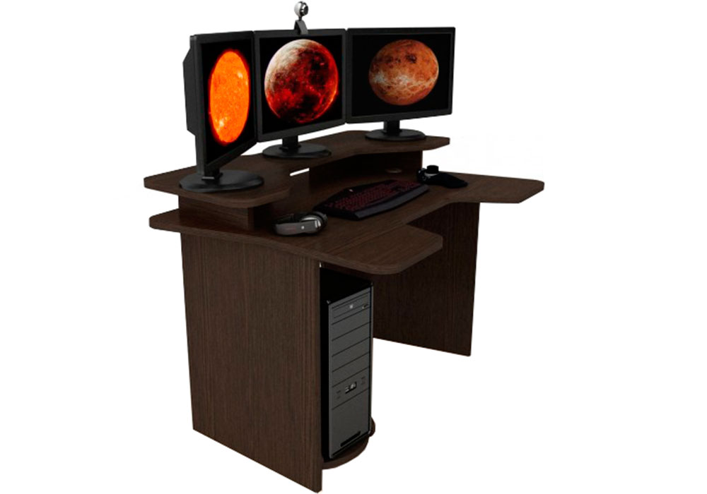 Компютерний стіл Igrok-2 Zeus, Ширина 128см, Глибина 85см, Висота 88см