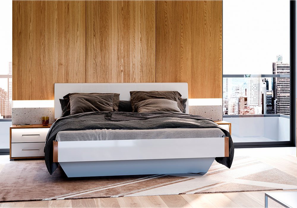  Недорого Двоспальні ліжка двоспальне ліжко "Ніки" 160х200 см MiroMark