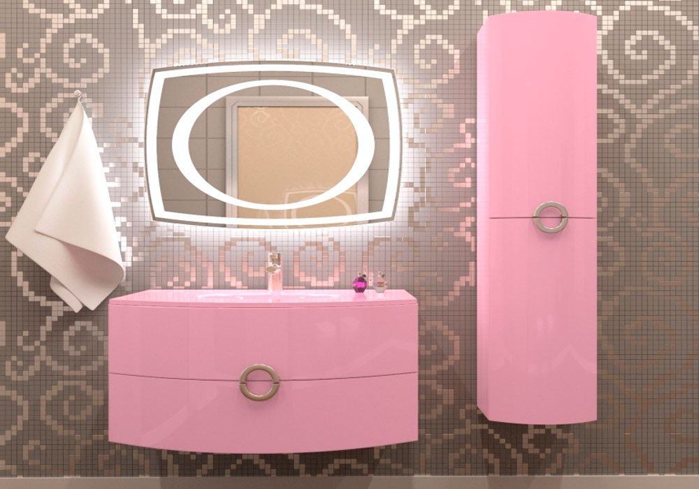  Купити Меблі для ванної кімнати Дзеркало для ванної "Beatrice LED 67x90" Marsan