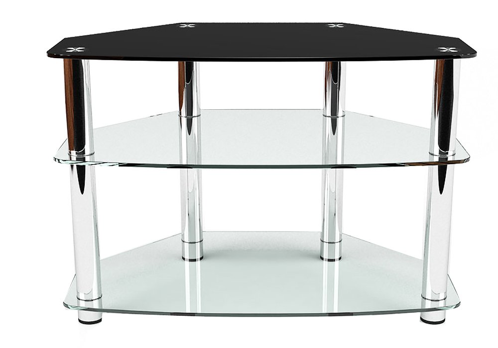  Недорого Тумби під телевізор  Тумба ТВ скляна "Радіус + Комбі 90" Діана 