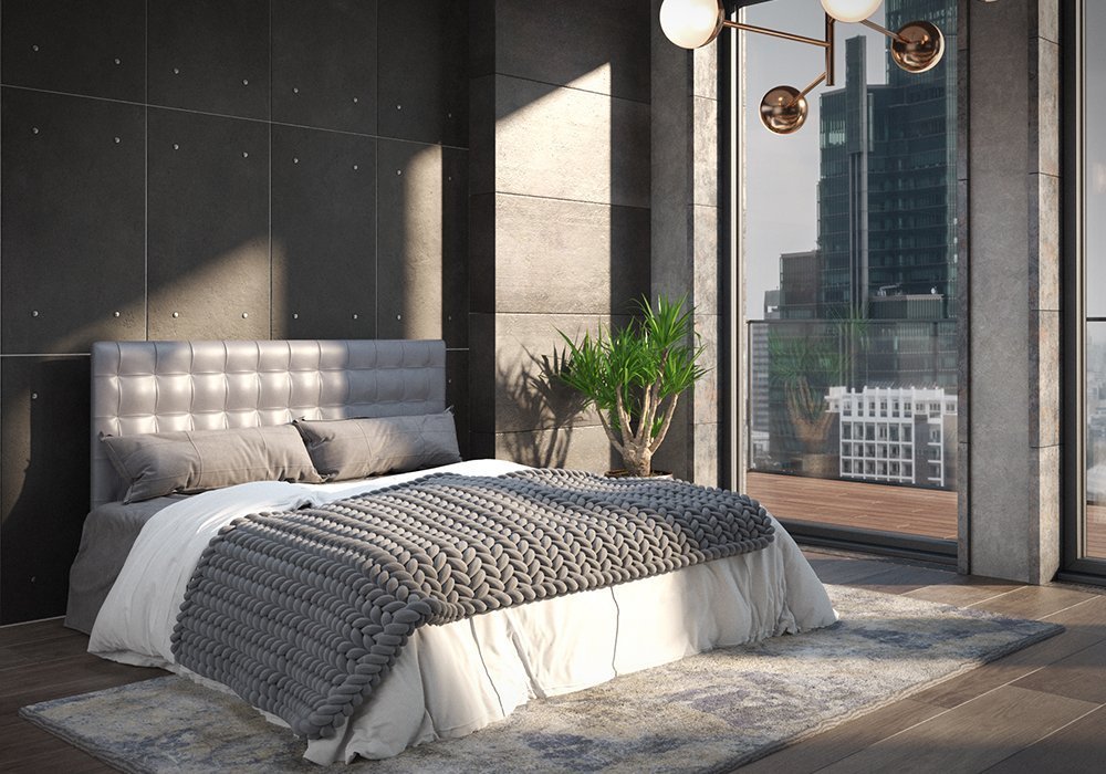  Купити Двоспальні ліжка Ліжко двоспальне "Санрайс" 120х190 маджента