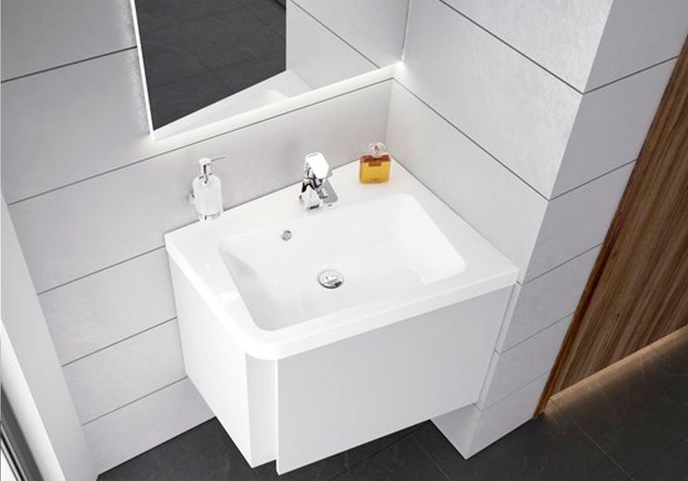  Недорого Мебель для ванной комнаты Тумба под угловой умывальник "SD-550 10°" Ravak