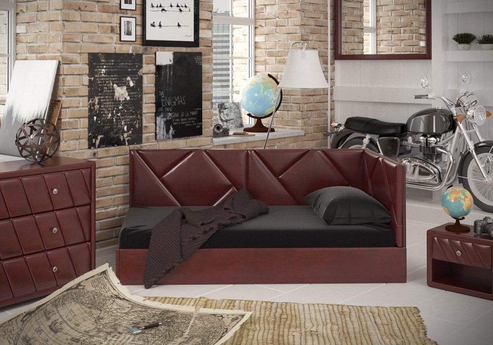  Купити Дивани Диван-ліжко "Бейліз" 80x190 маджента