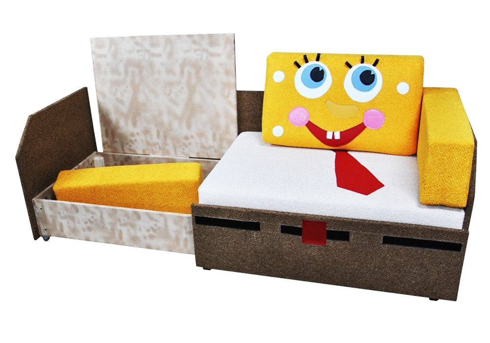  Купити Дитячі дивани Дитячий диван "Кубик бічній Спанч Боб" Ribeka