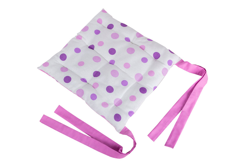 Декоративная подушка на стул "Фиолетовый горошек" Limaso