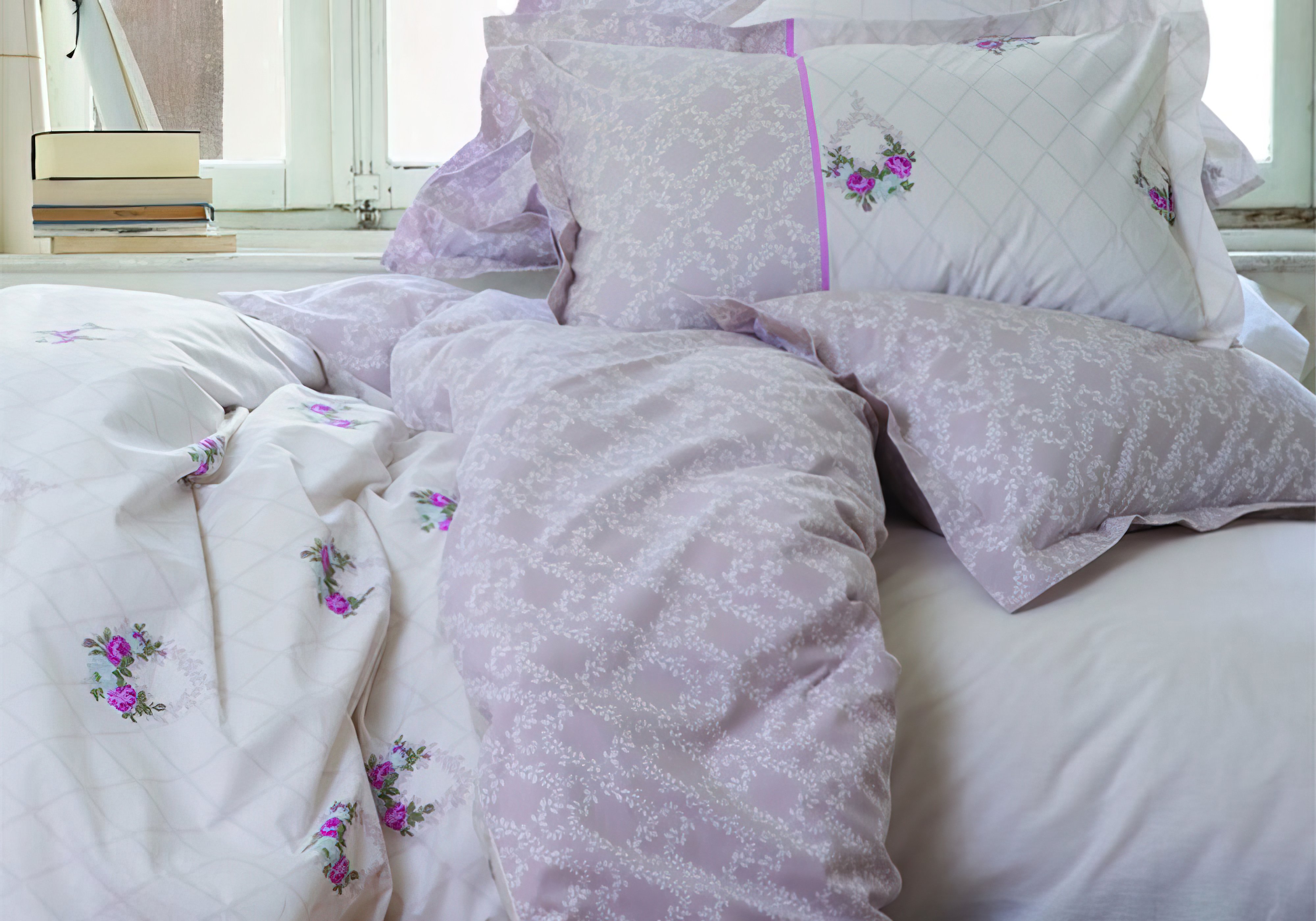 Комплект постельного белья "Alisse розовый" Karaca Home