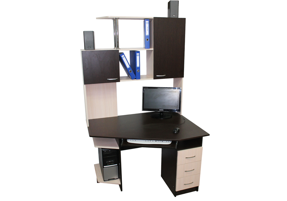 Кутовий компютерний стіл Гефест Ніка-Меблі, Ширина 120см