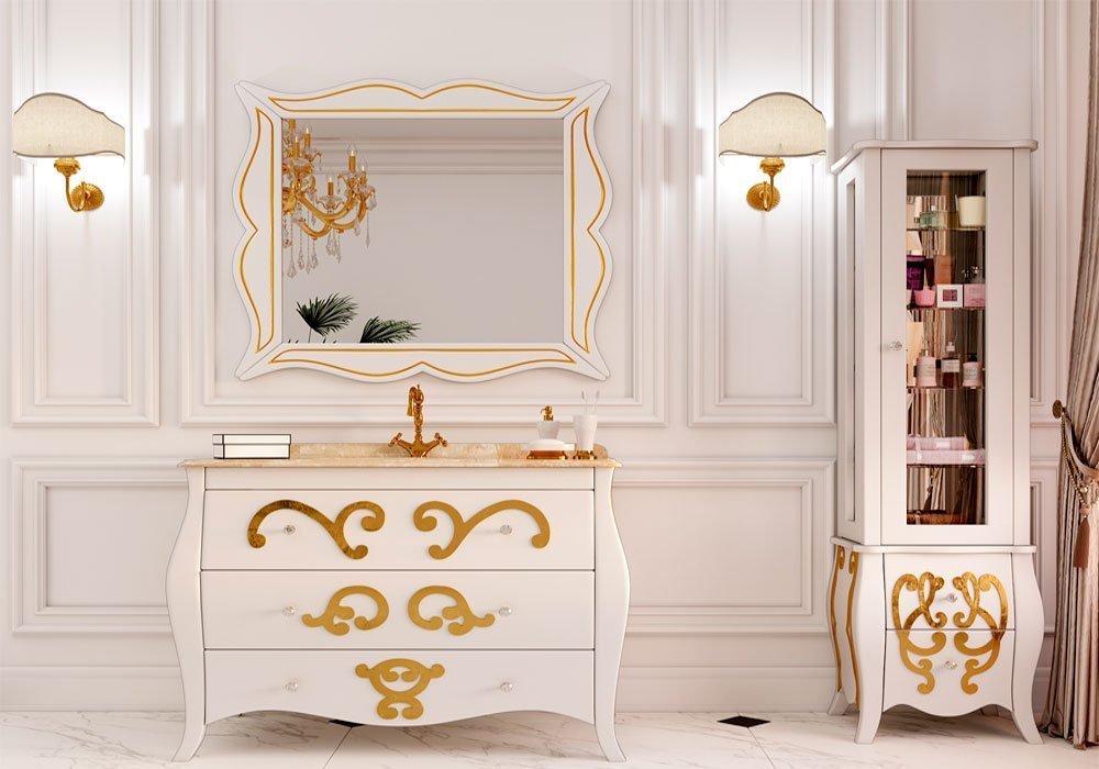 Недорого Мебель для ванной комнаты Тумба с умывальником "Arlette" 90 Marsan