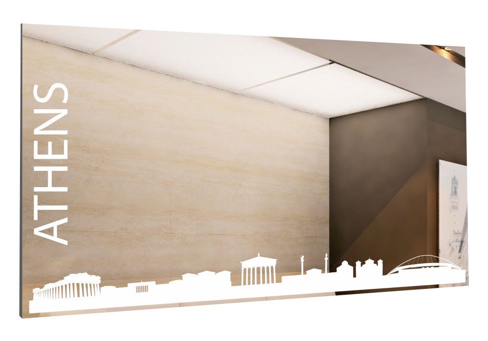  Купити Дзеркала в ванну кімнату Дзеркало для ванної "Міста світу" 100х50 Діана