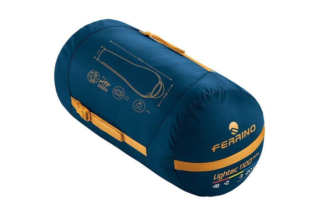  Недорого Спальні мішки Спальний мішок "Lightec SM -1100 / -3 ° C Blue / Yellow (Left)" Ferrino 