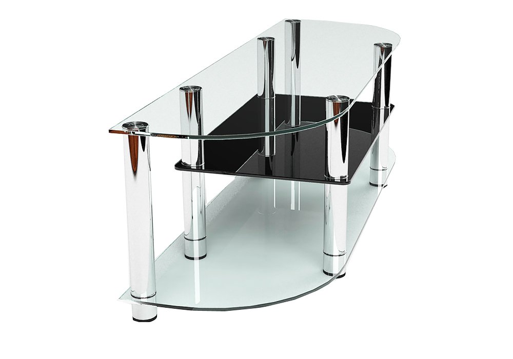 Недорого Тумби під телевізор Тумба ТВ скляна "Лонда 160" Діана