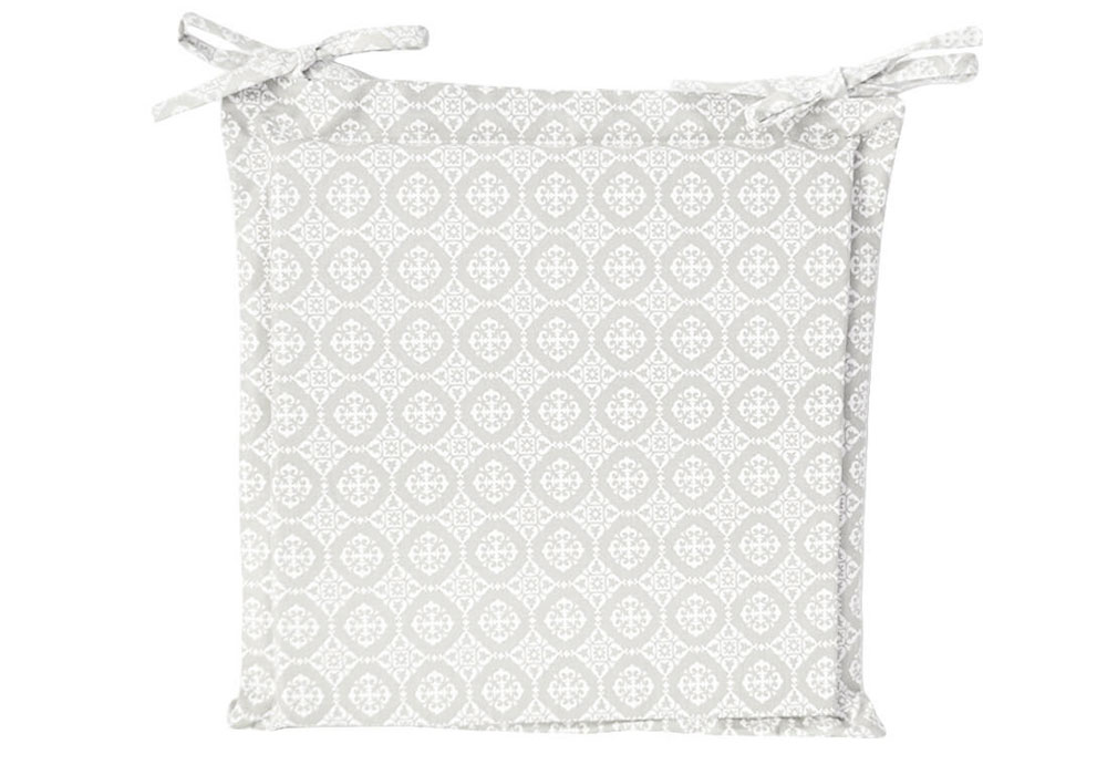 Декоративна подушка на стілець квадратна Ажур Прованс