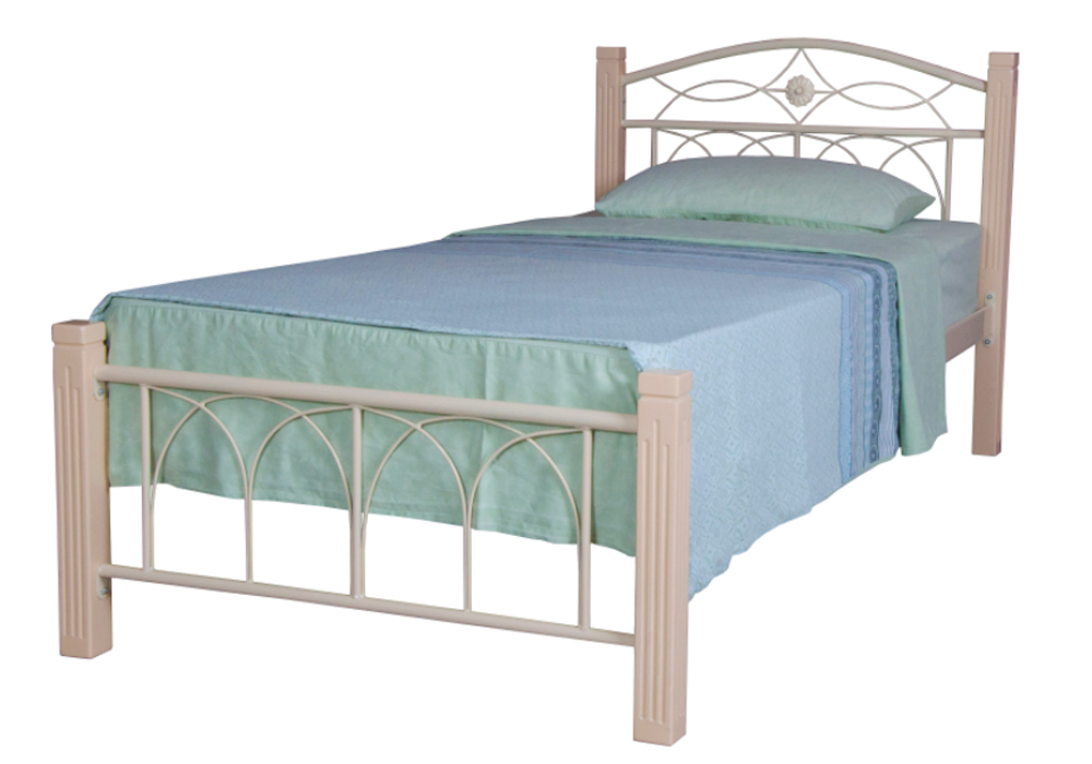 Металева односпальне ліжко "Елізабет" 90x190 Melbi