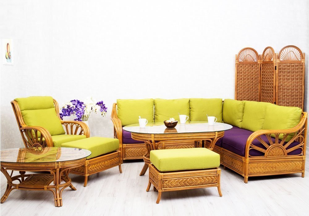 Купити Плетені меблі з ротанга Обідній стіл "Асканія st0014" Cruzo