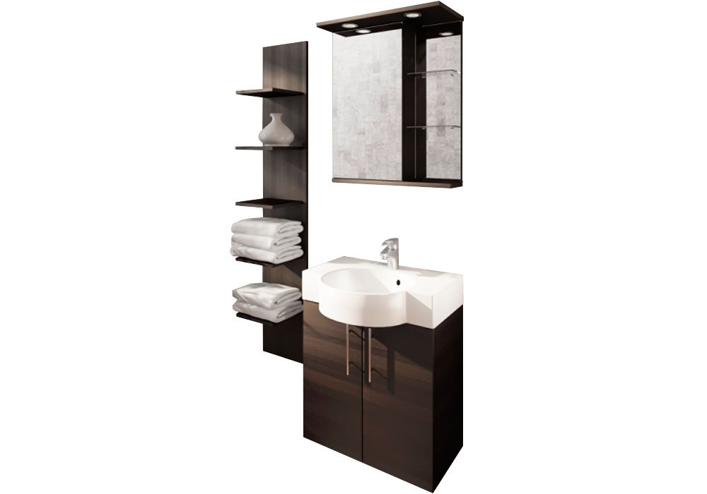  Недорого Мебель для ванной комнаты Тумба с умывальником "Ibiza 50" Fancy Marble