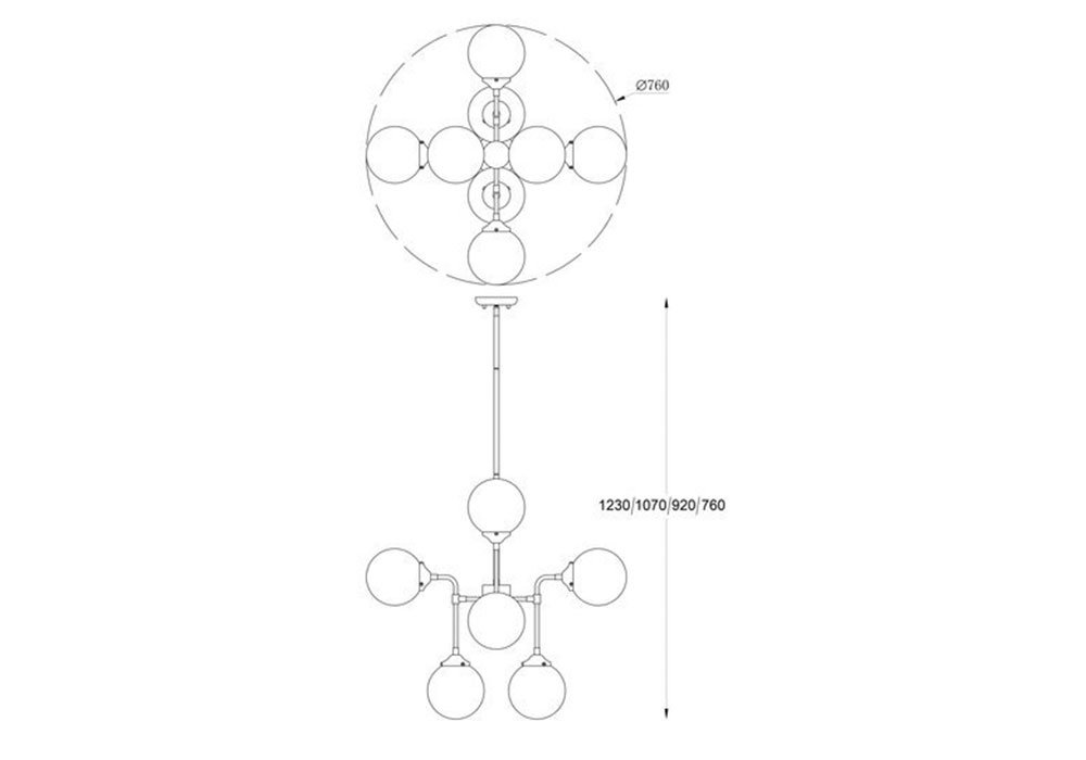  Недорого Люстри Люстра "RIANO P0454-08D-STAC" Zuma Line 