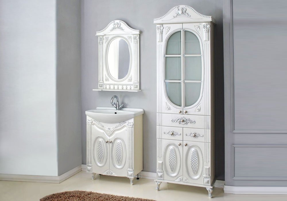  Недорого Мебель для ванной комнаты Зеркало для ванной "Наполеон 165" Ольвия