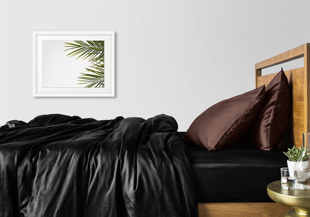 Купити Постільна білизна Комплект постільної білизни полуторний "Сатин Чорний Шоколад" Cosas