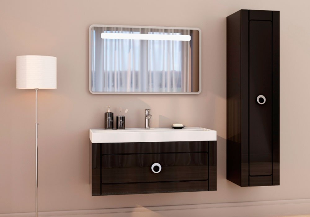  Купить Мебель для ванной комнаты Зеркало для ванной "Charlottae LED 60x100" Marsan