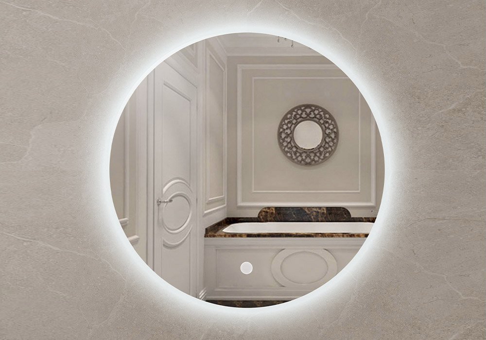  Купить Зеркала в ванную комнату Зеркало с LED подсветкой Eclipse 70x70 S с сенсором Мойдодыр