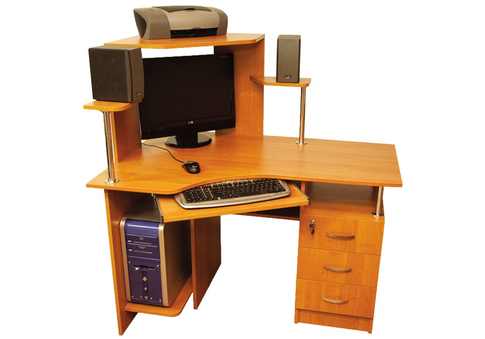  Недорого Компьютерные столы Угловой компьютерный стол "Ника-4" Ника-Мебель