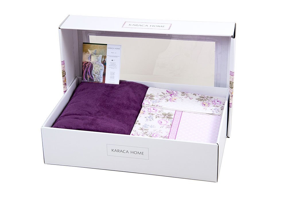  Купити Постільна білизна Комплект постільної білизни "Shale lila 2018-1" Karaca Home 