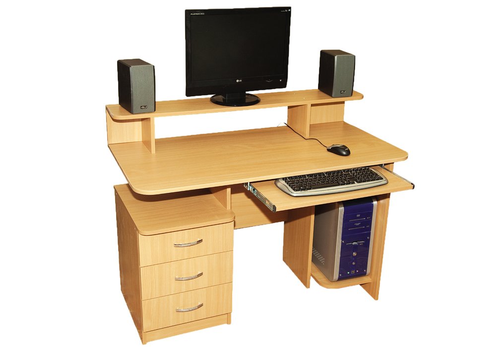 Недорого Компьютерные столы Компьютерный стол "Ника-2" Ника-Мебель