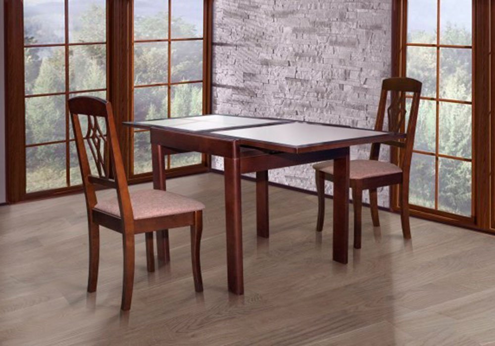  Купить Кухонные столы Обеденный стол "Милан с камнем" Модуль Люкс