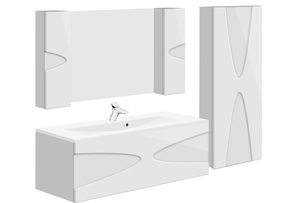  Недорого Меблі для ванної кімнати Комплект меблів для ванної "Маранелло "Микола-М 