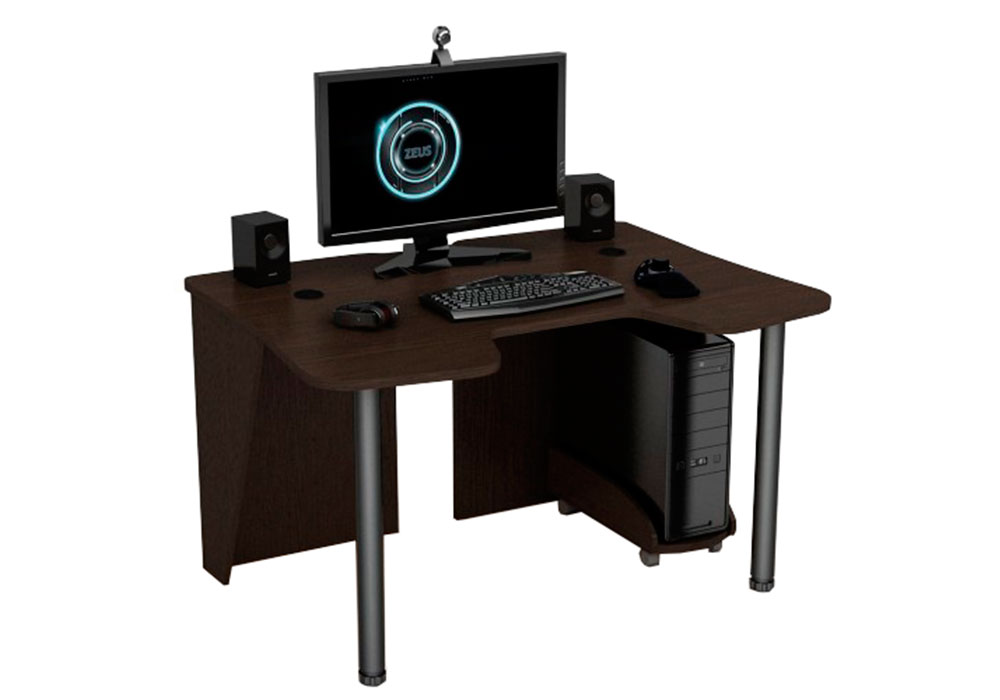 Компютерний стіл Igrok-3 Zeus, Ширина 140см, Глибина 92см, Висота 75см