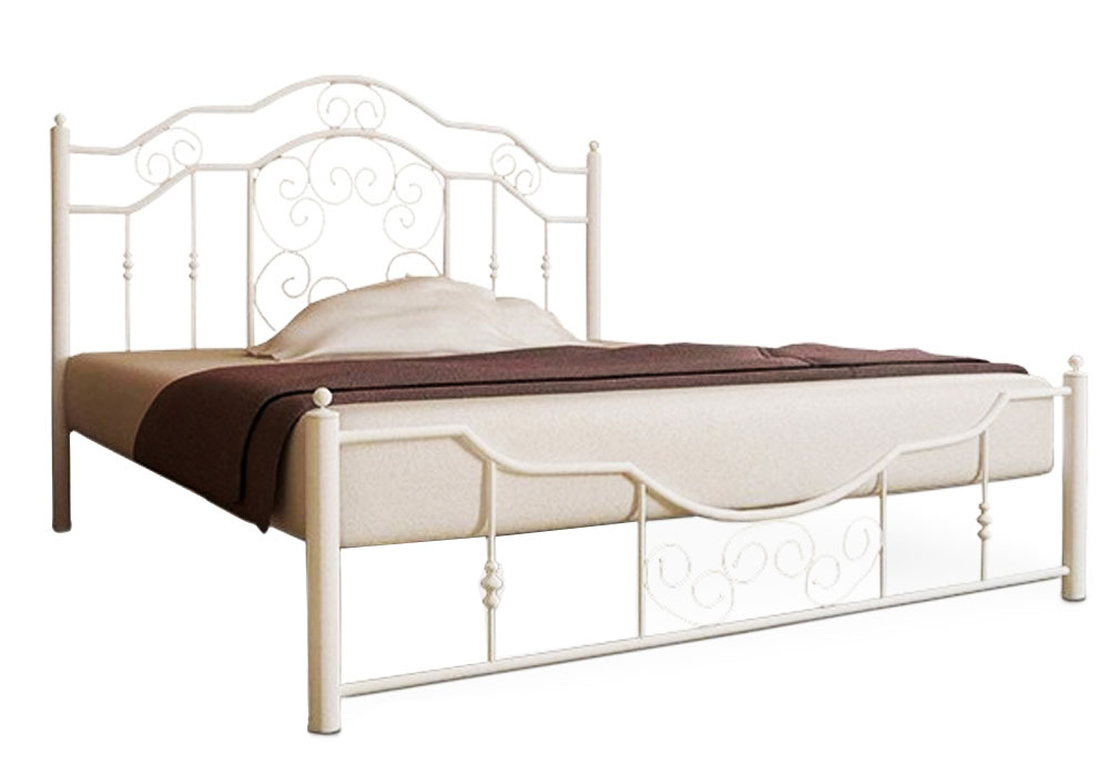 Металева двоспальне ліжко "Кармен 140х190" Метал-Дизайн