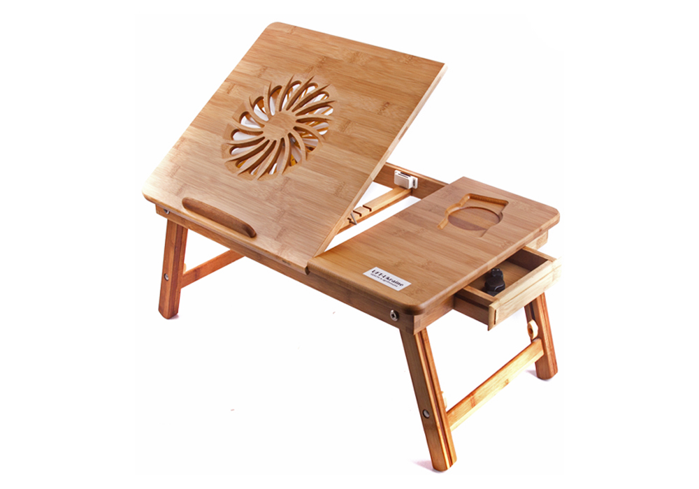 бамбуковий столик для ноутбука Т 25 UFT, Ширина 54см, Глибина 35см