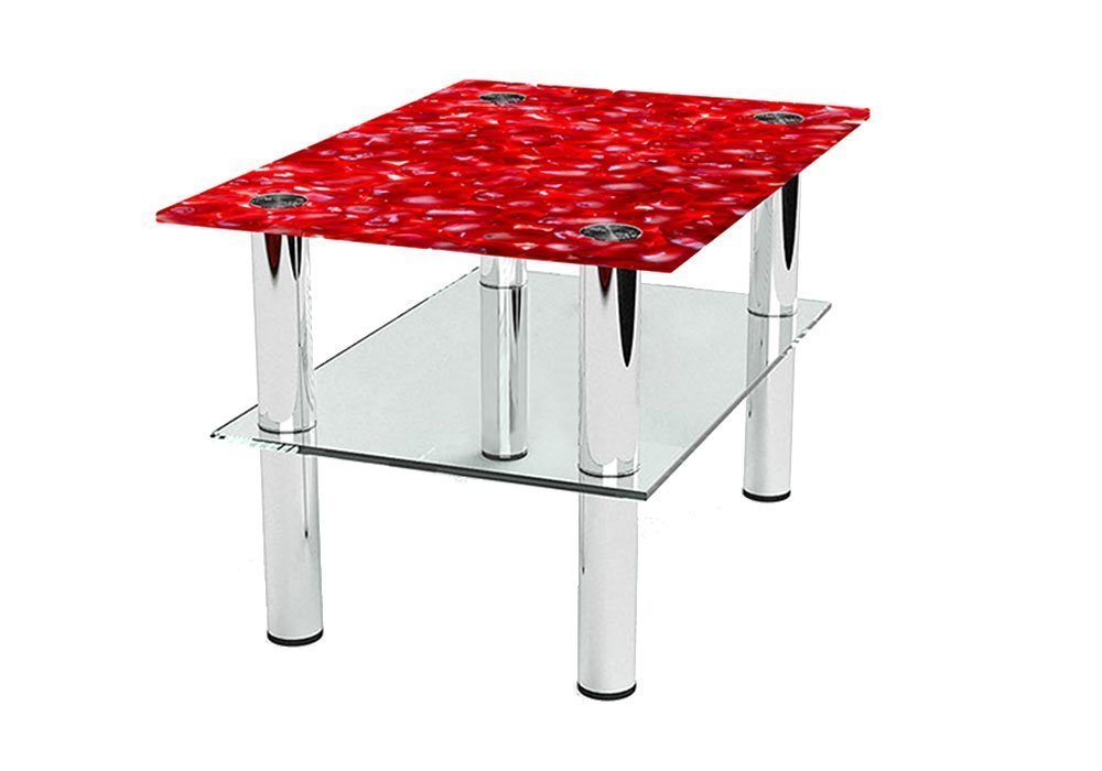 Купити Журнальні столики і столи Стіл журнальний скляний "Бочка Garnet" 53х70 Діана