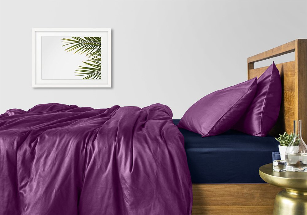  Купити Постільна білизна  Комплект постільної білизни полуторний "Сатин Фіолет Синій" Cosas 