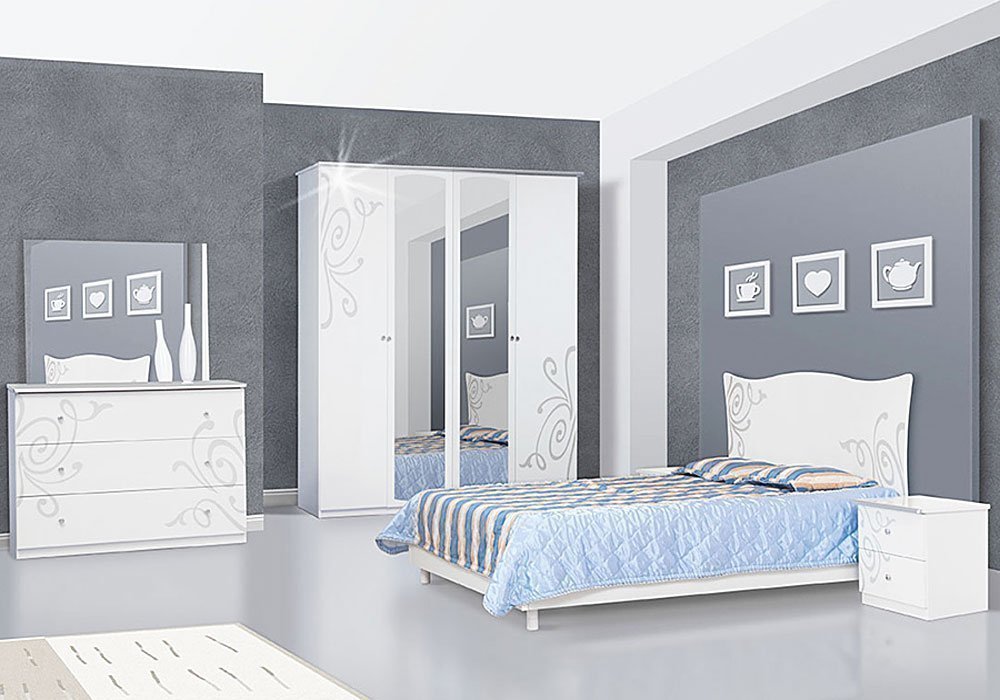  Купити Двоспальні ліжка Ліжко Феліція нова 160x200 "Світ Меблів"