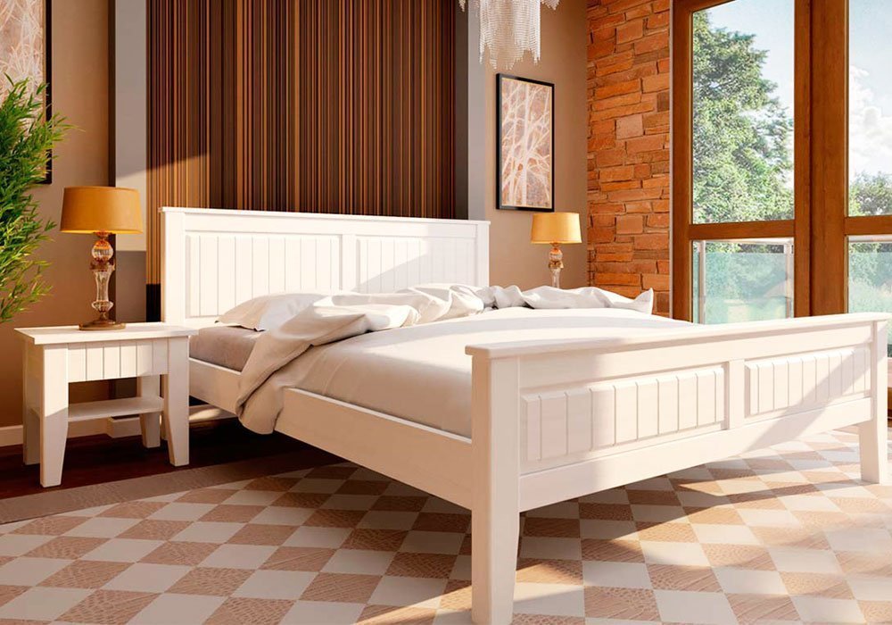  Купити Дерев'яні ліжка Ліжко "Глорія" 140х190 Червоногвардійський ДОК