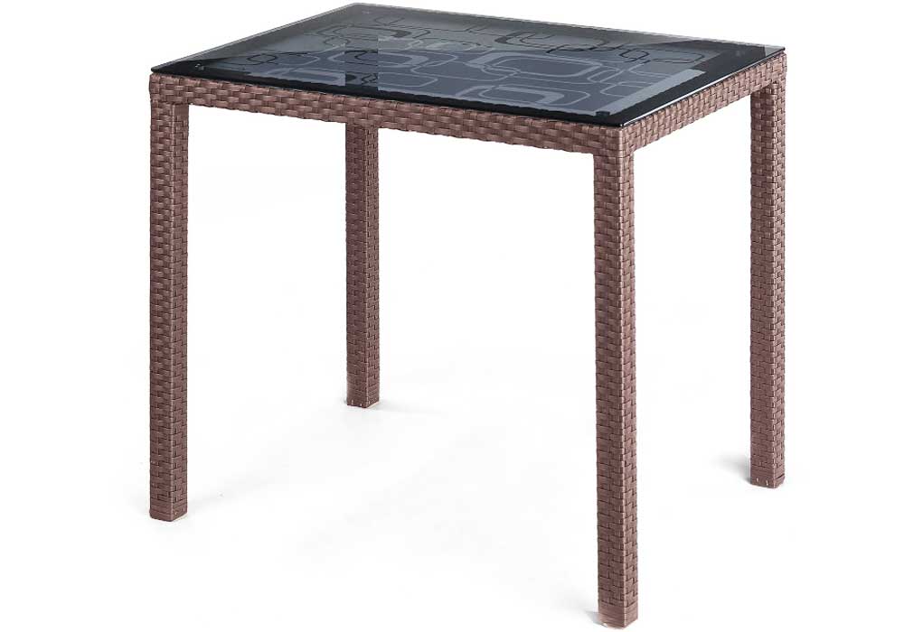  Недорого Плетеная мебель из ротанга Стол квадратный "Галант" 80х80х75 Pradex