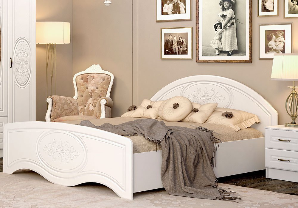  Недорого Двоспальні ліжка Ліжко двоспальне "Василиса" 140x200 з високим ізножьем Майстер-Форм