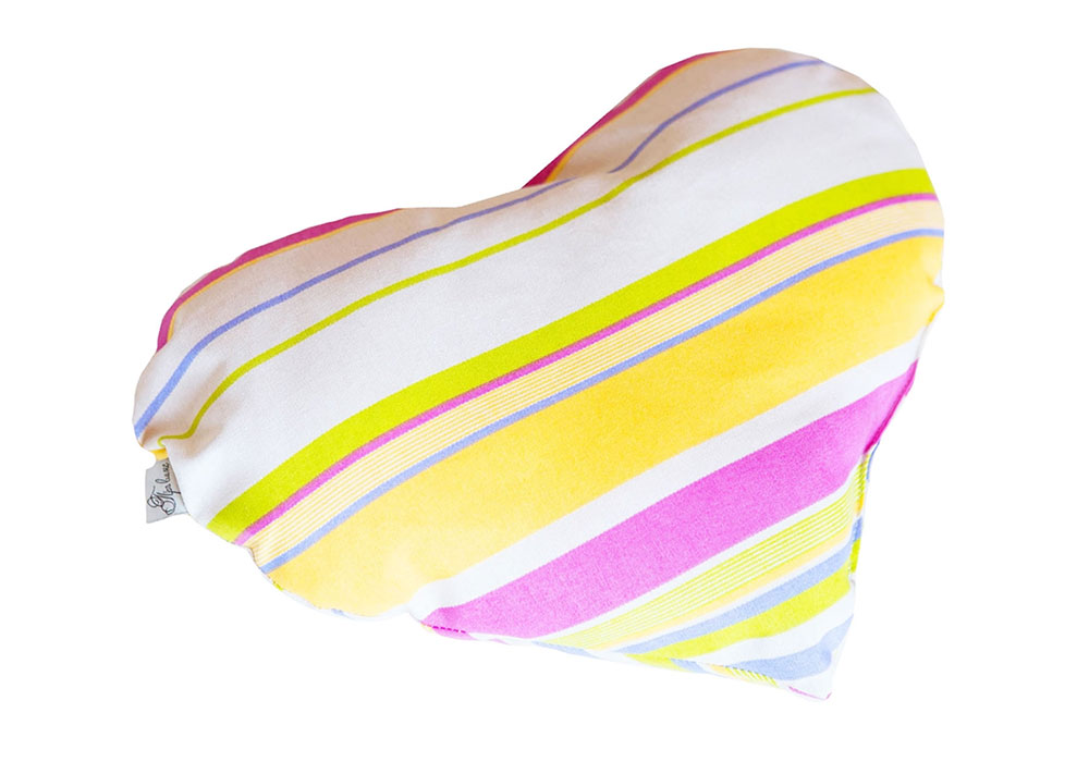 Декоративна подушка "Stripe серце" Прованс